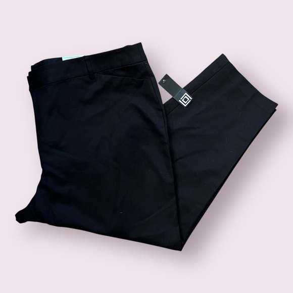 Liz Claiborne Collection Women's Emma Ankle Slacks Size 20W Black NWT - Picture 2 of 11